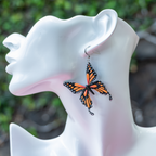Hand-painted large monarch butterflies
