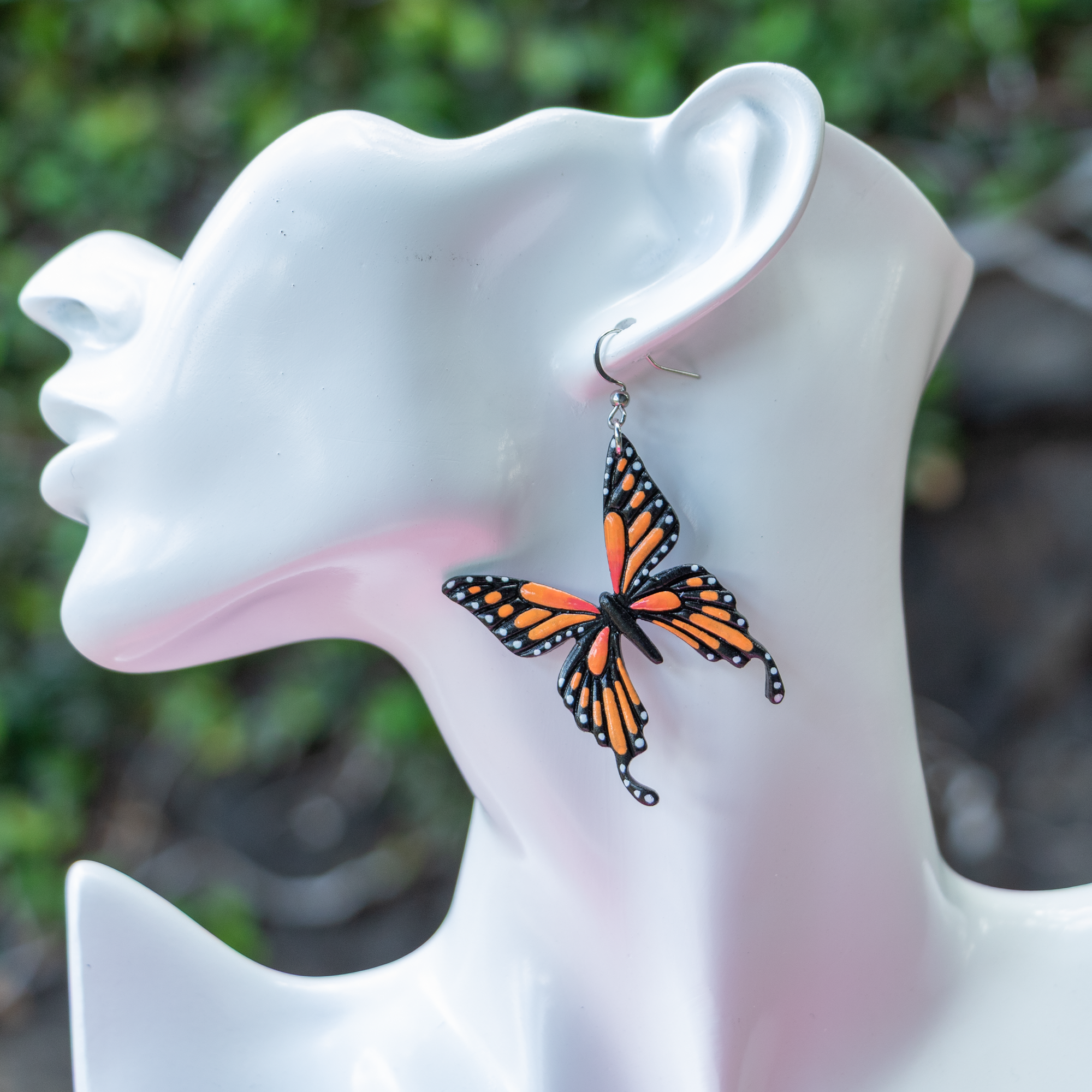 Hand-painted large monarch butterflies
