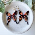 Hand-painted large monarch butterflies