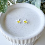 Plumeria studs, multiple colors