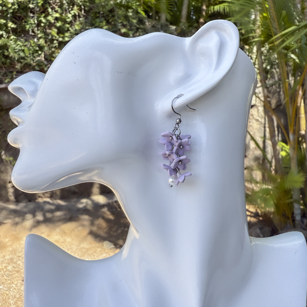 Plumeria pearls, purple