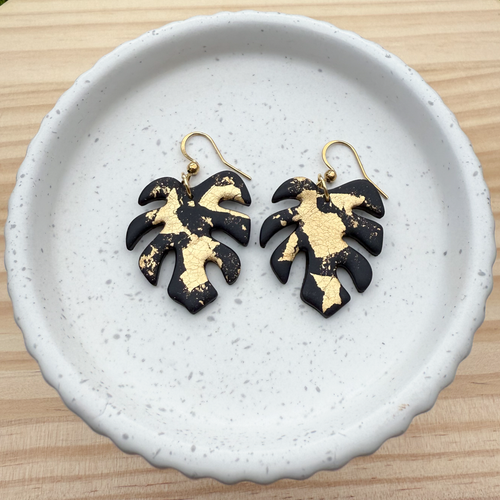 Black & gold monstera