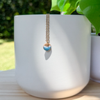Tiny beach charm necklace