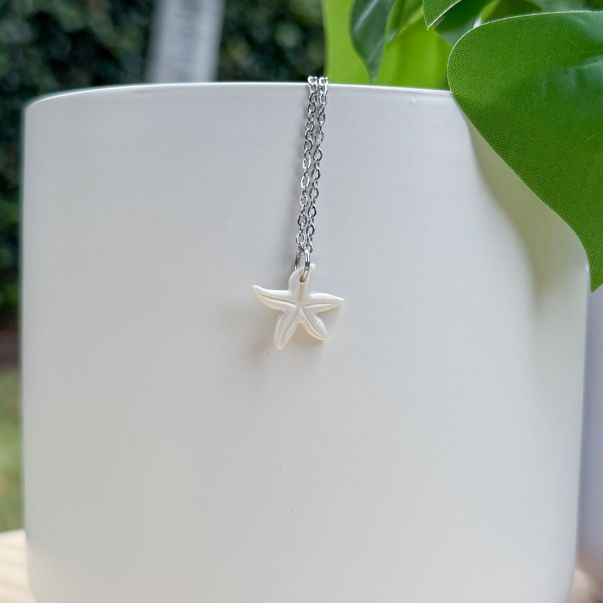Starfish charm necklace